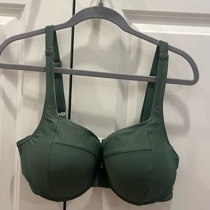 Women’s Dark Green Bikini Top